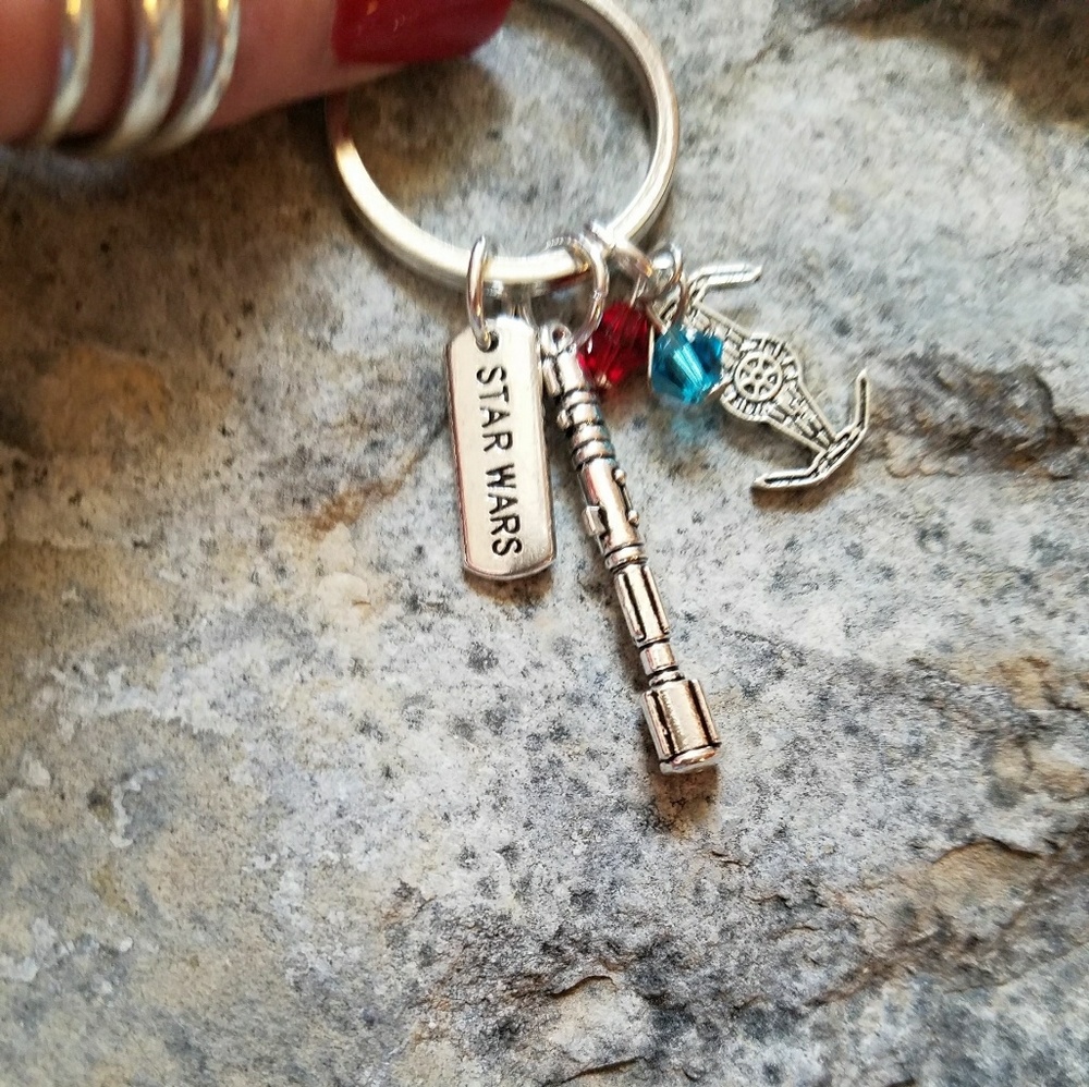 Handcrafted star wars key chain